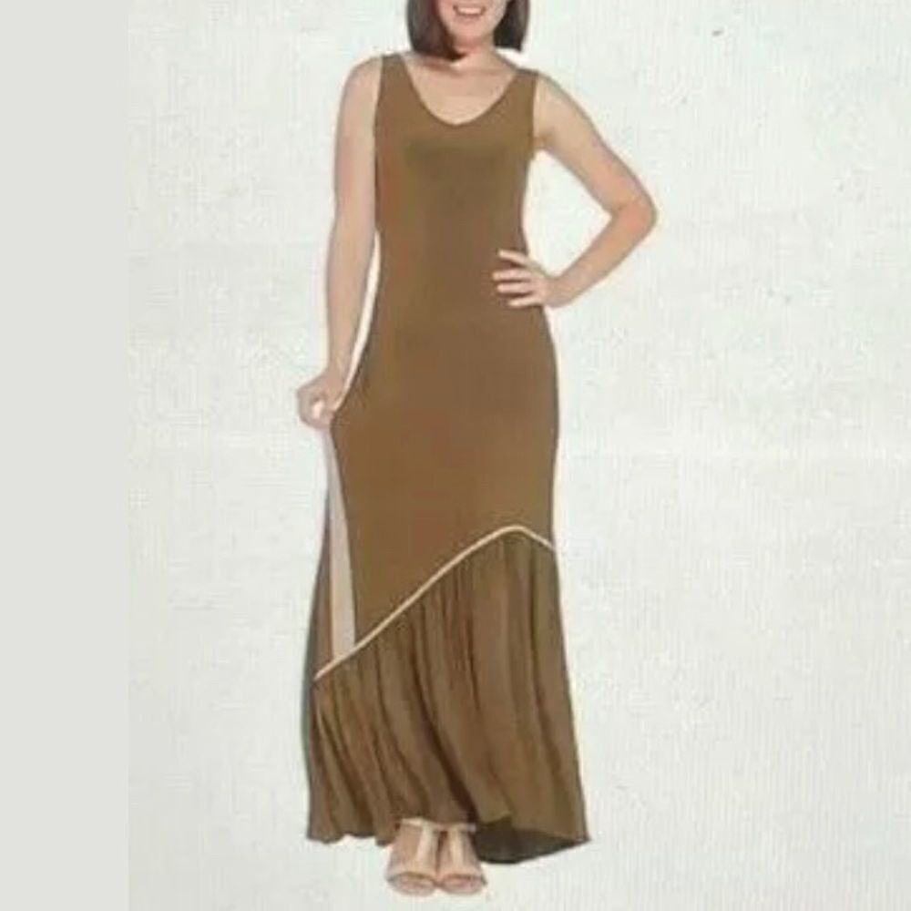 Attitudes by Renee Petite Como Jersey Maxi Dress